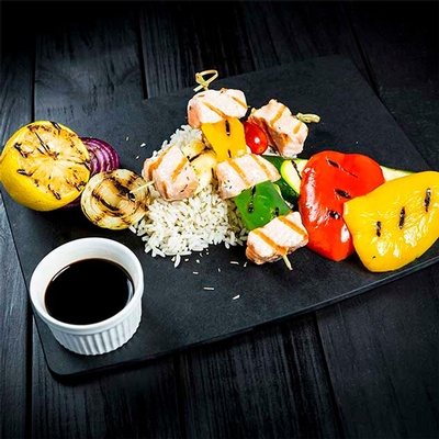 Salmon Kebabs